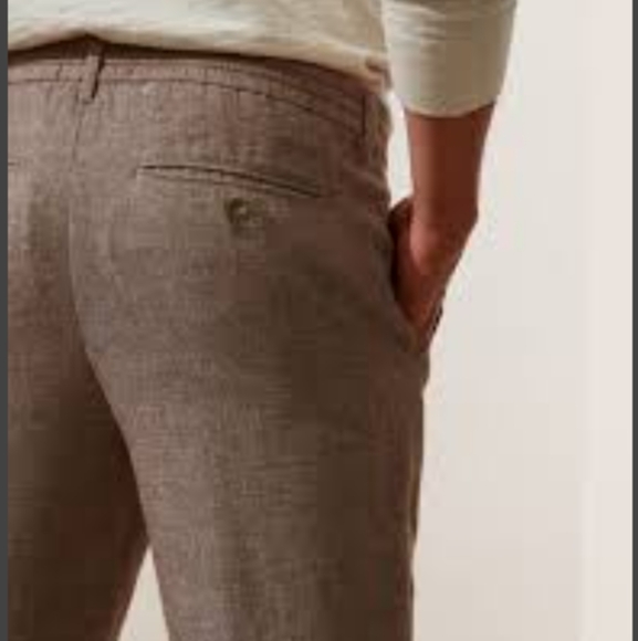 Banana Republic linen blend mason athletic fit pant - Picture 3 of 10